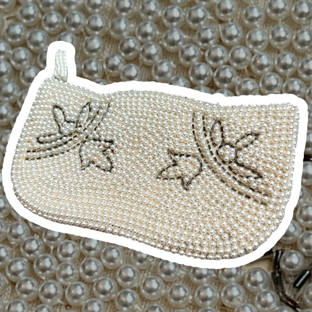 Vintage beaded clutch
